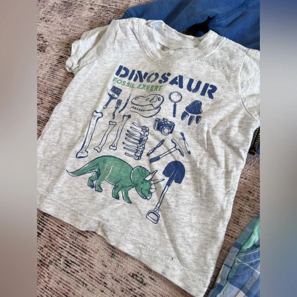 Carter's Blue and Green Dinosaur Matching Set